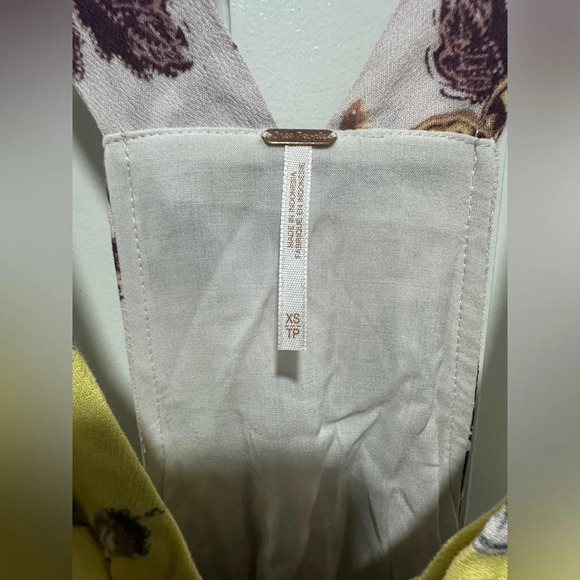 FREE PEOPLE Baby It’s You Floral Bandeau mini dress NWOT size XS - Picture 4 of 7